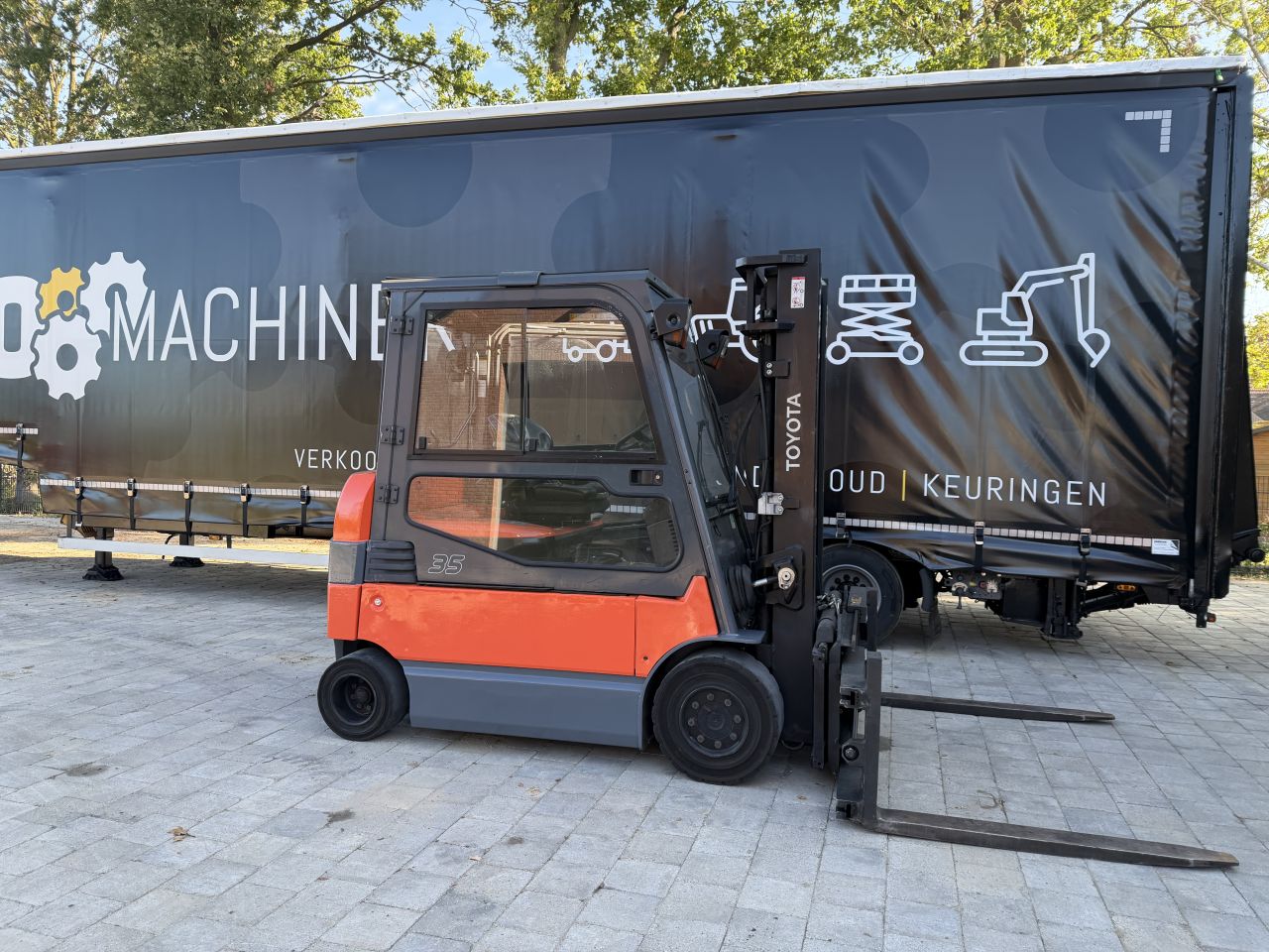 Toyota 7FBMF35 3500kg bj 2013 spreider! Elektrische heftruck