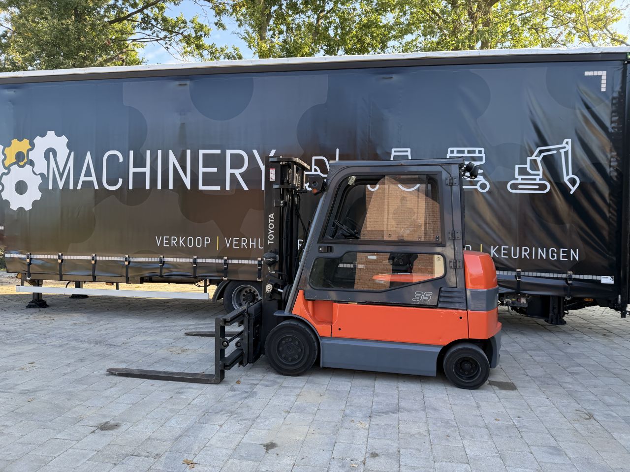 Toyota 7FBMF35 3500kg bj 2013 spreider! Elektrische heftruck