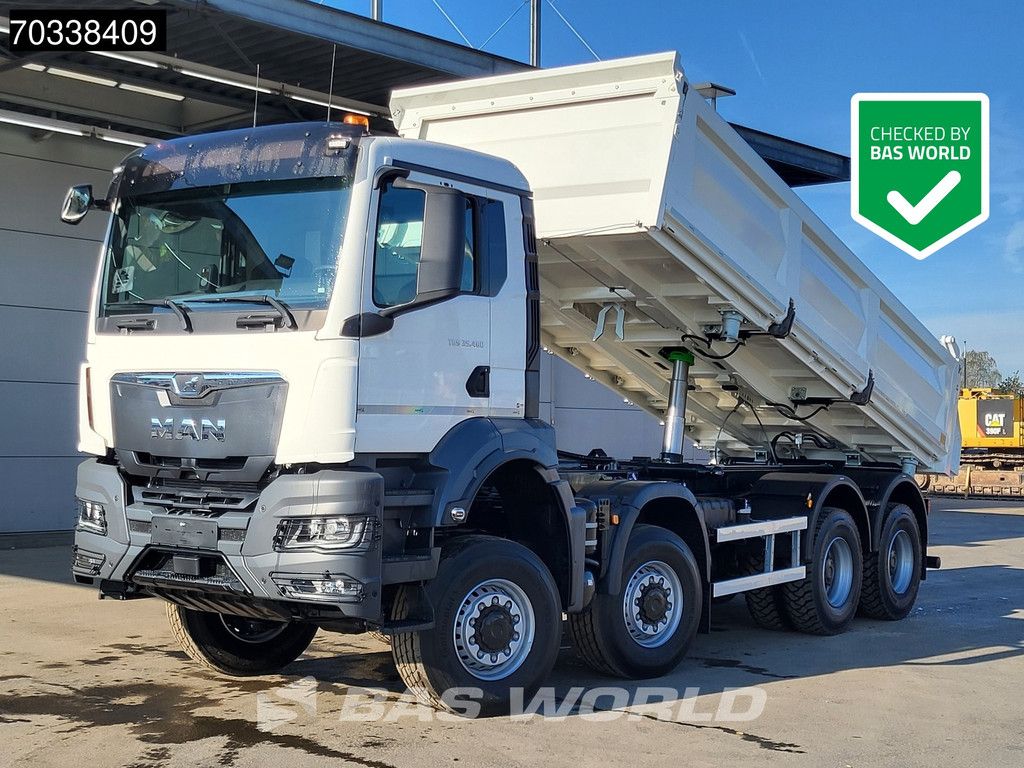 MAN TGS 35.480 8X8 NEW 8x8! 13m3 3-way tipper Steel suspension Big-Axle Automatic Euro 6