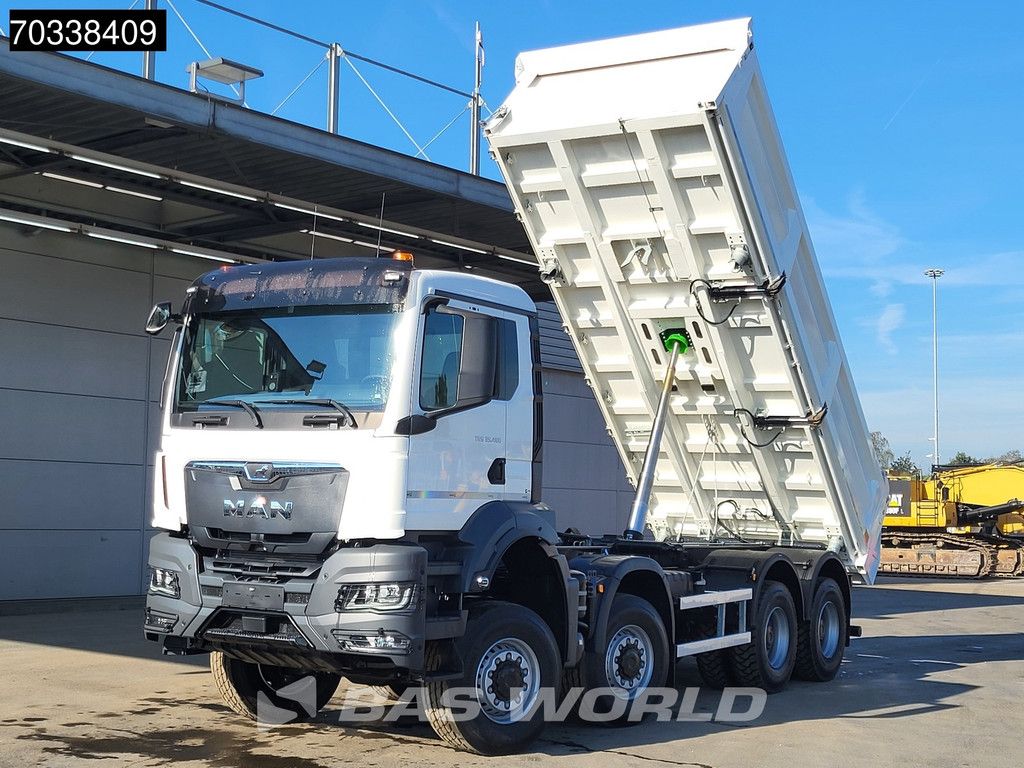 MAN TGS 35.480 8X8 NEW 8x8! 13m3 3-way tipper Steel suspension Big-Axle Automatic Euro 6