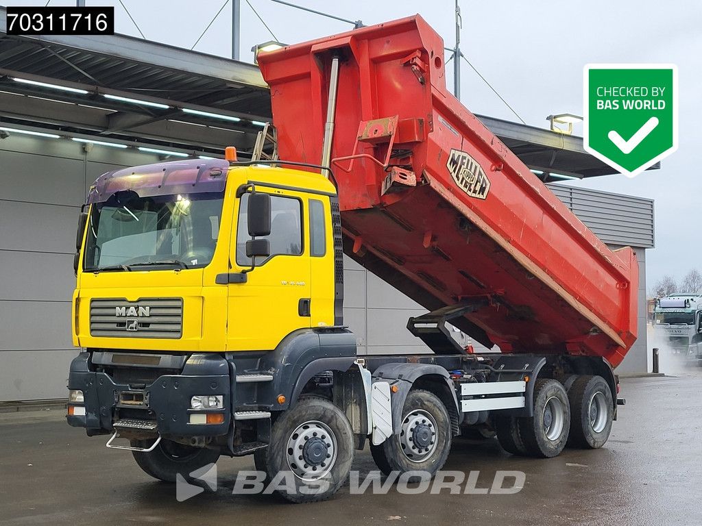 MAN TGA TGA 41.440 8X8 8x8 18m3 Meiller tipper Steelsuspension Big-Axle Manual Euro 4