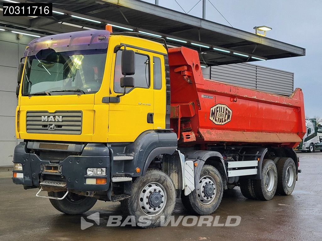 MAN TGA TGA 41.440 8X8 8x8 18m3 Meiller tipper Steelsuspension Big-Axle Manual Euro 4