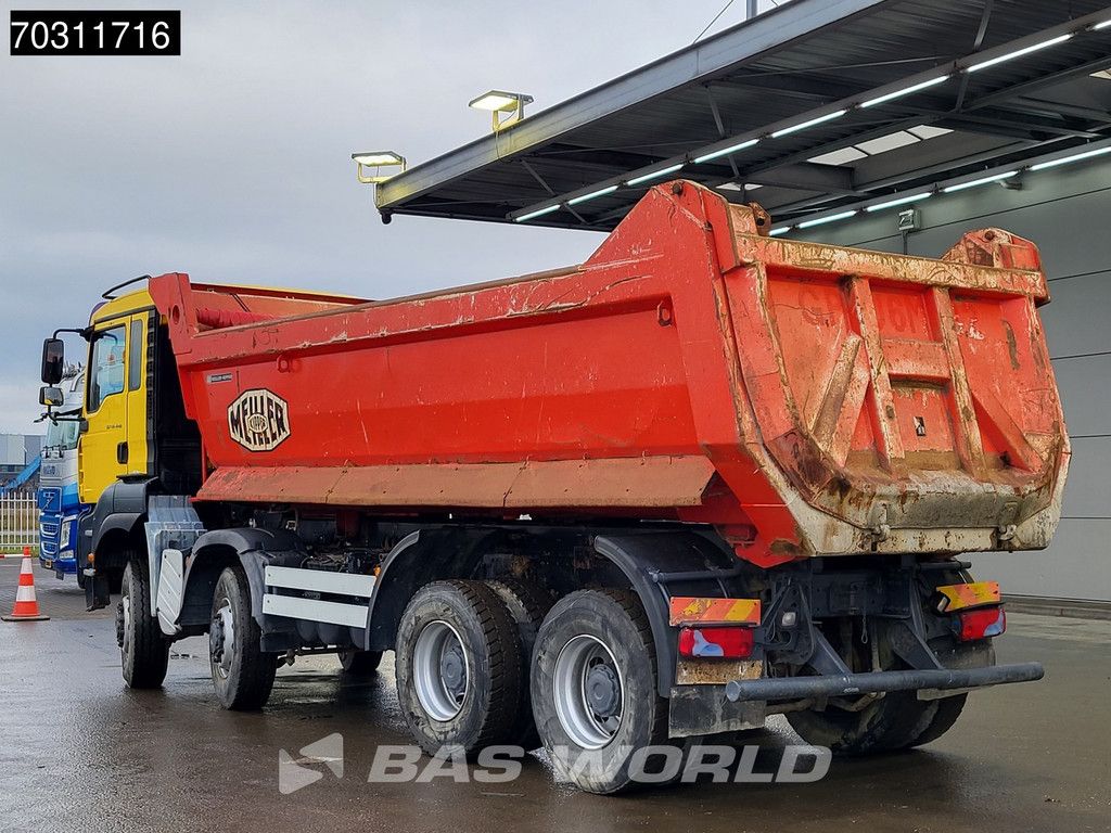 MAN TGA TGA 41.440 8X8 8x8 18m3 Meiller tipper Steelsuspension Big-Axle Manual Euro 4