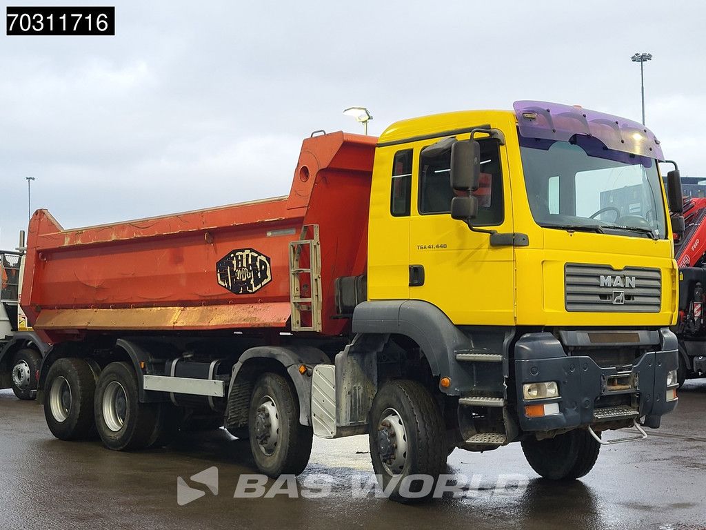 MAN TGA TGA 41.440 8X8 8x8 18m3 Meiller tipper Steelsuspension Big-Axle Manual Euro 4