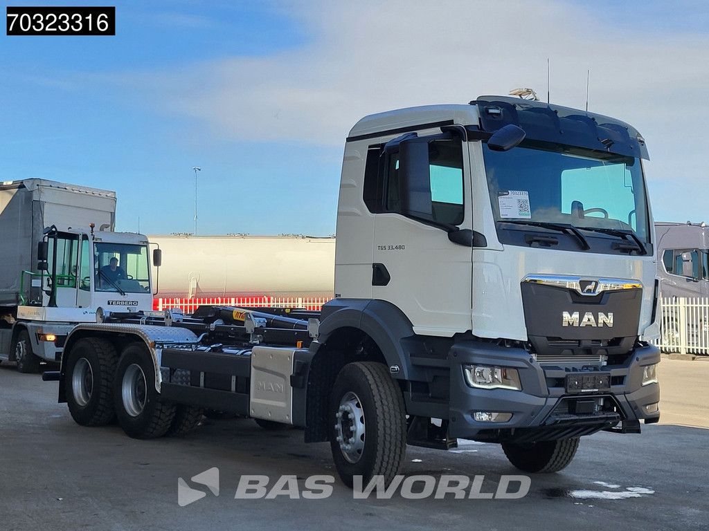 MAN TGS 33.480 6X4 NEW! HYVA 20-53-S Big-Axle 3900mm WB Full Steel suspension Automatic Euro 6