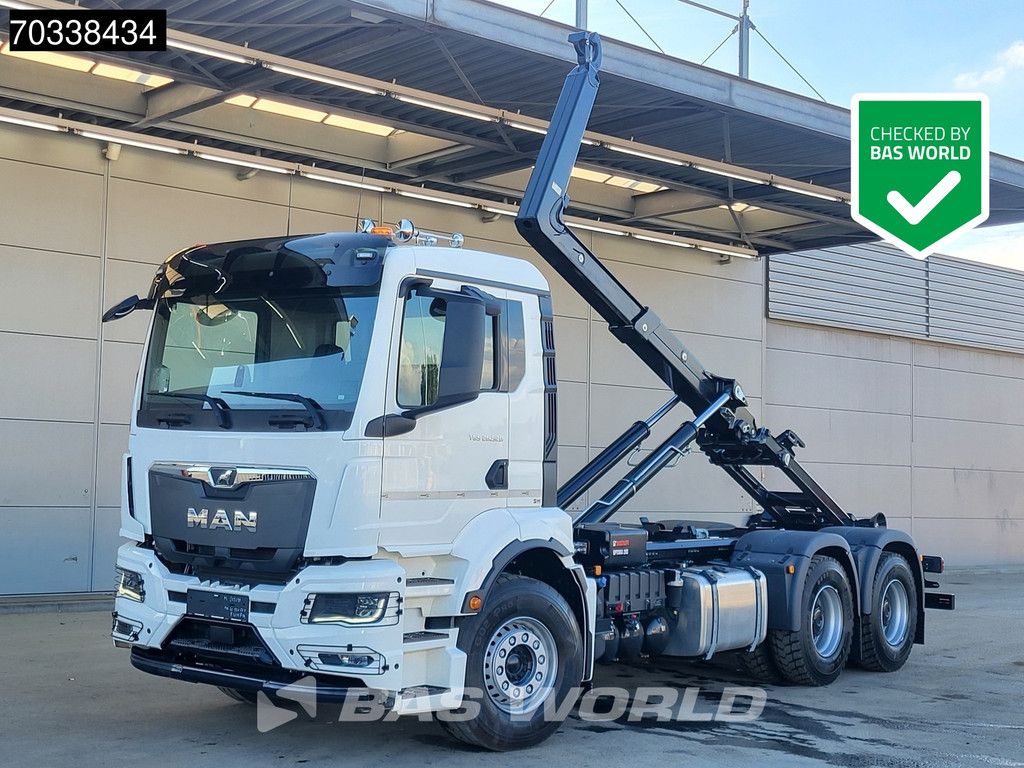 MAN TGS 26.520 6X4 NEW! HIAB OPT20S56 containersystem Big-Axle Steelsuspension Manual Euro 6