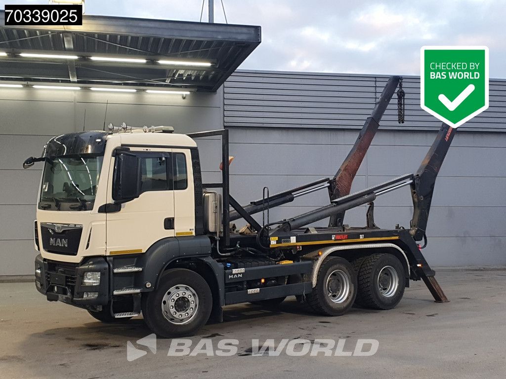 MAN TGS 26.460 6X4 Full Steel Big-Axle Hiab Skip Loader Euro 6