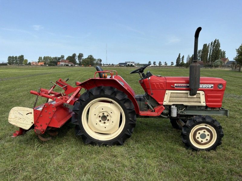 Yanmar YM1820D vierwielaangedreven minitractor met grondfrees