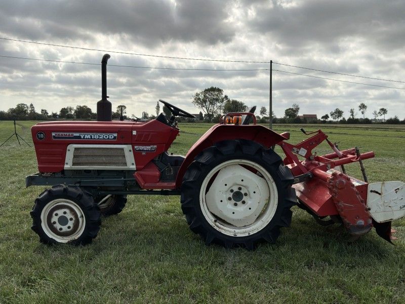 Yanmar YM1820D vierwielaangedreven minitractor met grondfrees