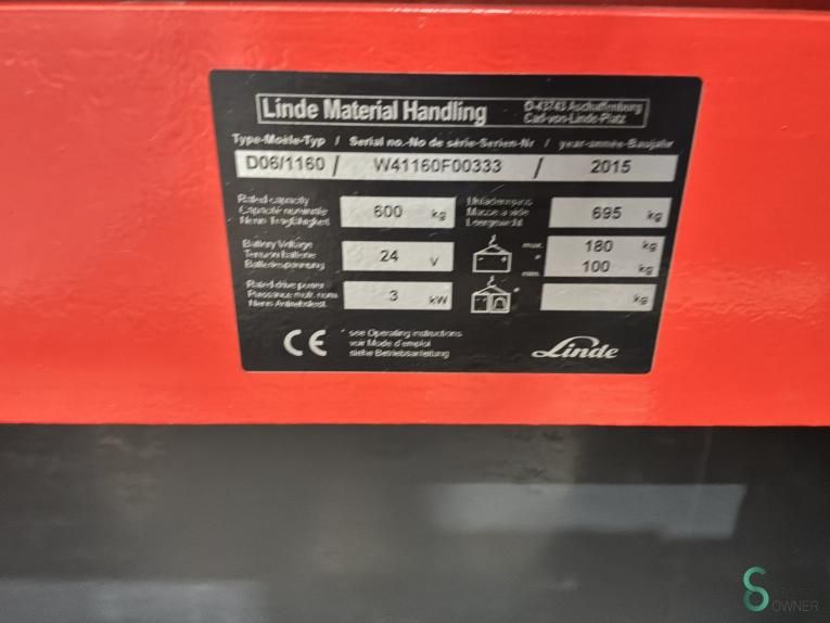Stackers Electric Linde D06 2015 Double stock