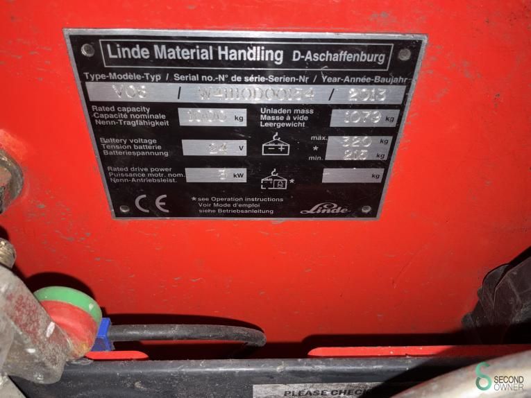 Kommissionierer Elektrisch Linde V08-01 (1110) 2013