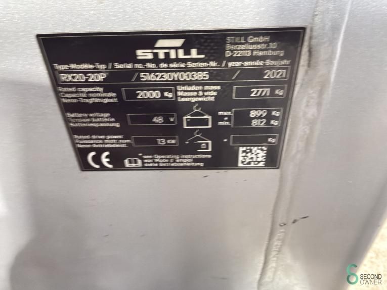 Heftrucks Elektrisch Still RX20-20P 2021 Urenstand 3460