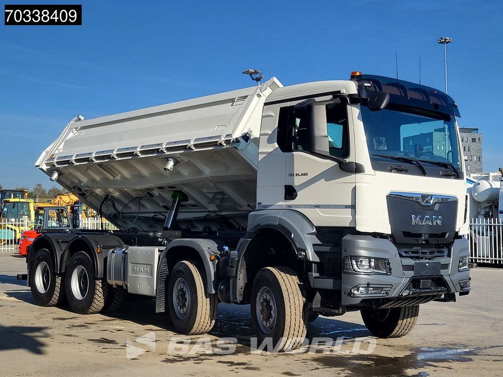 MAN TGS 35.480 8X8 NEW 8x8! 13m3 3-way tipper Steel suspension Big-Axle Automatic Euro 6