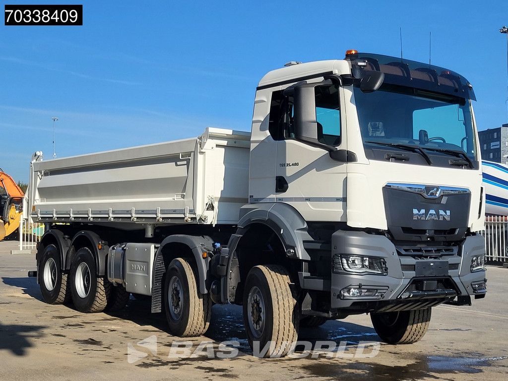 MAN TGS 35.480 8X8 NEW 8x8! 13m3 3-way tipper Steel suspension Big-Axle Automatic Euro 6