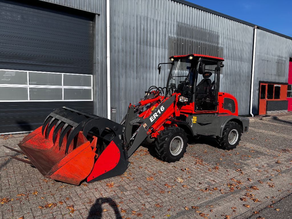 Nette EVERUN ER16 Kniklader/Shovel. Kenteken, 3 aanbouwdelen!