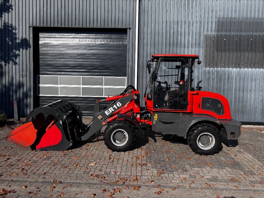 Nette EVERUN ER16 Kniklader/Shovel. Kenteken, 3 aanbouwdelen!