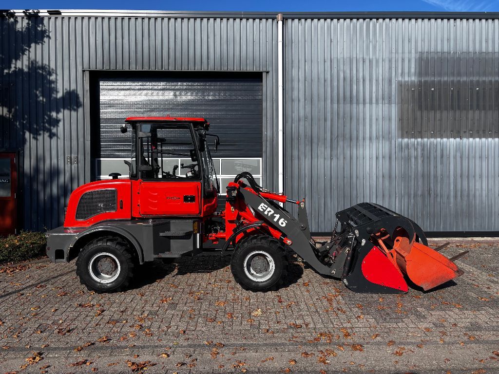 Nette EVERUN ER16 Kniklader/Shovel. Kenteken, 3 aanbouwdelen!