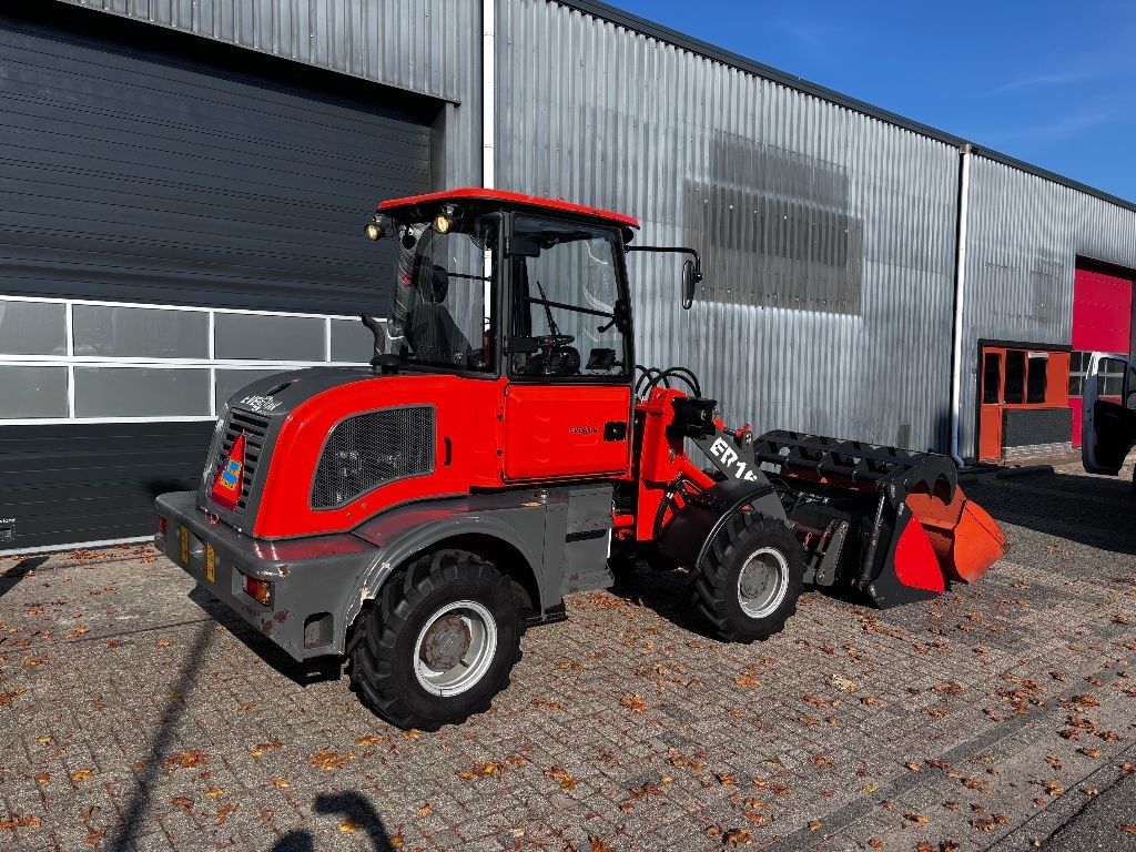 Nette EVERUN ER16 Kniklader/Shovel. Kenteken, 3 aanbouwdelen!