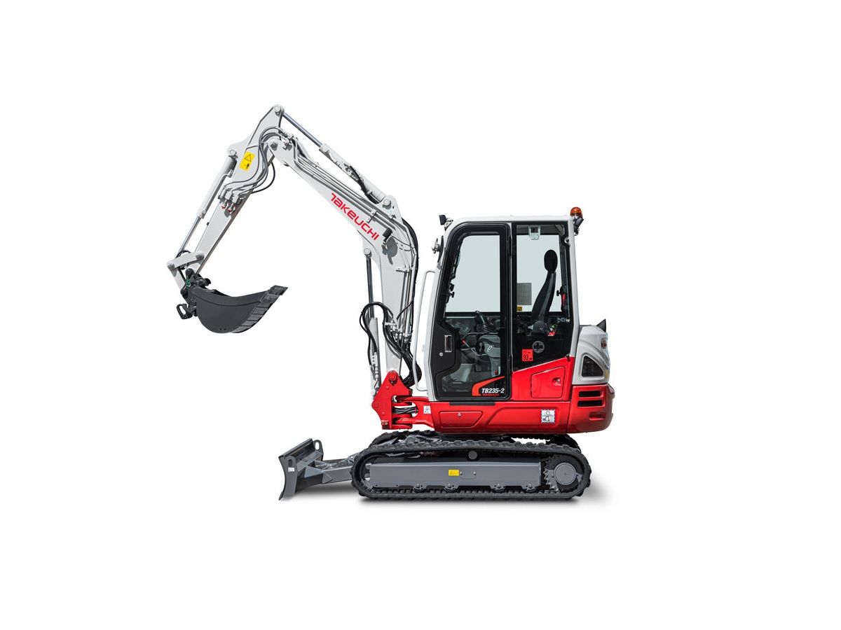 Takeuchi TB235-2, minigraver, minikraan, BJ2026, Nieuw!