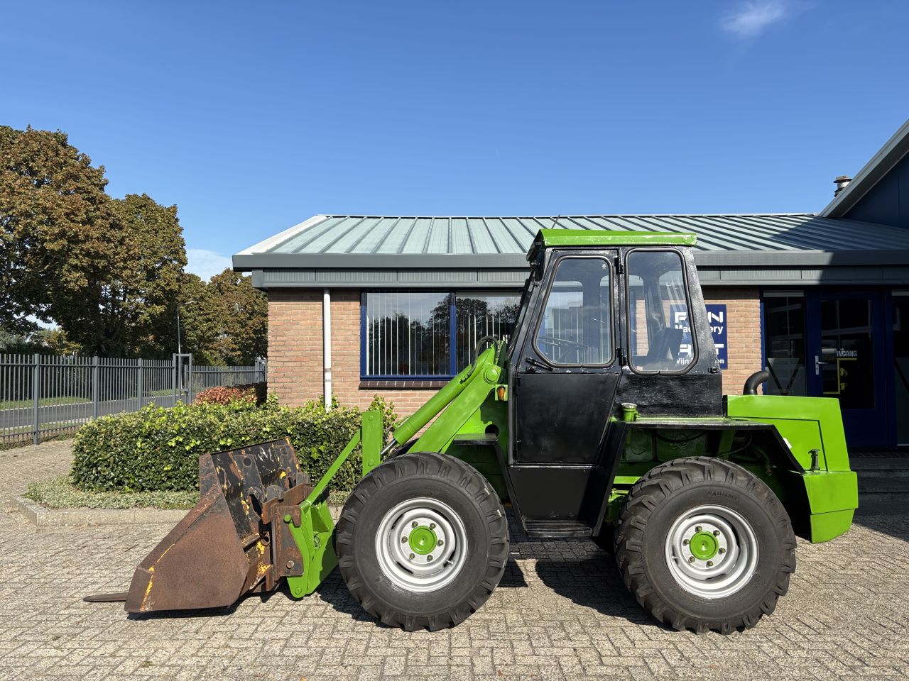 KRAMER 312 S 4wd shovel, snelwissel, bak en vorken