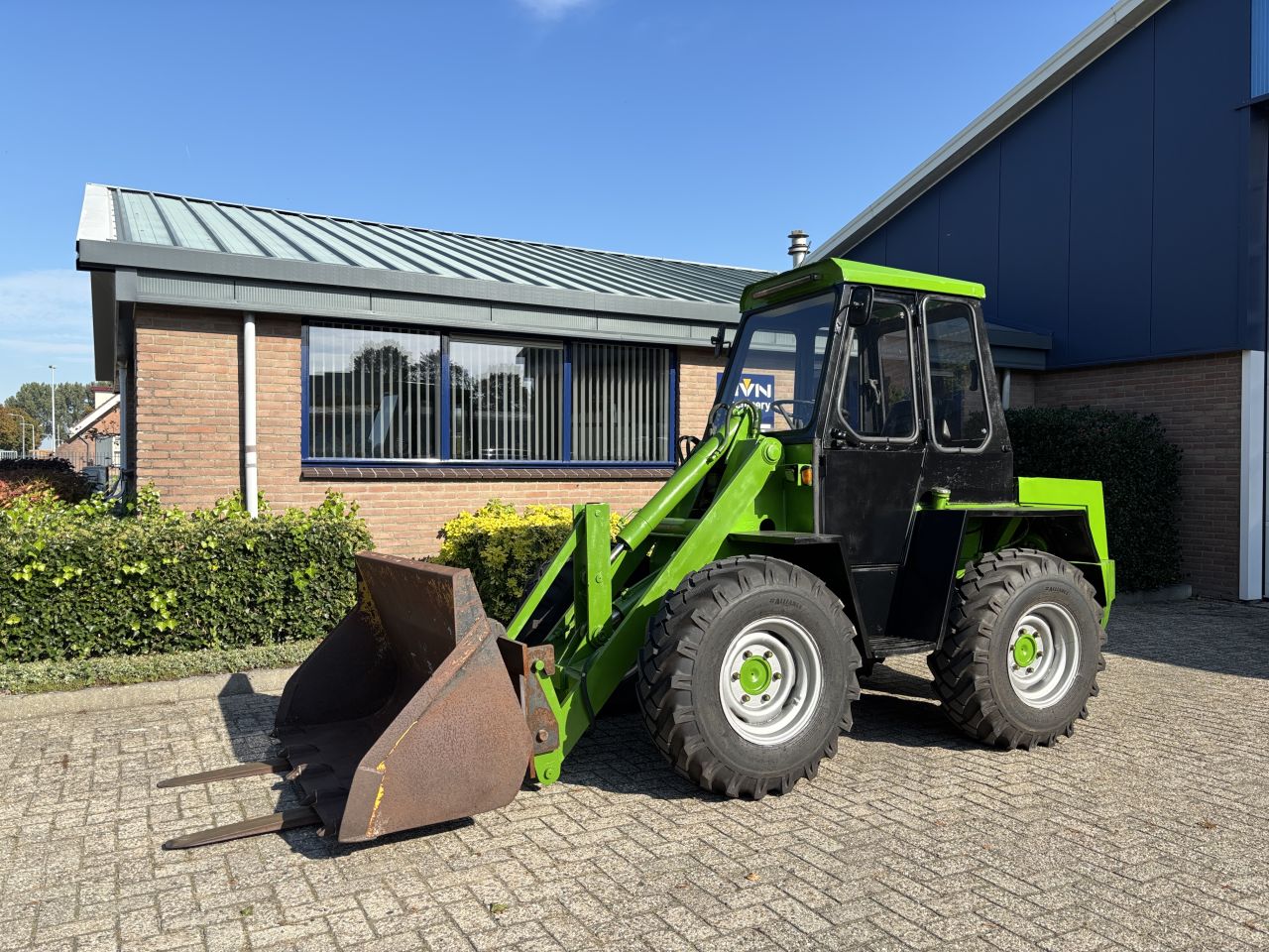 KRAMER 312 S 4wd shovel, snelwissel, bak en vorken