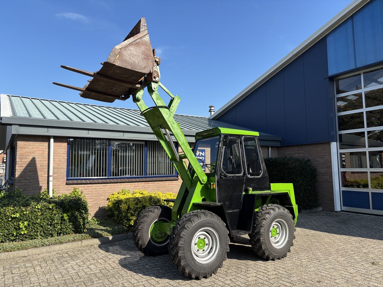 KRAMER 312 S 4wd shovel, snelwissel, bak en vorken