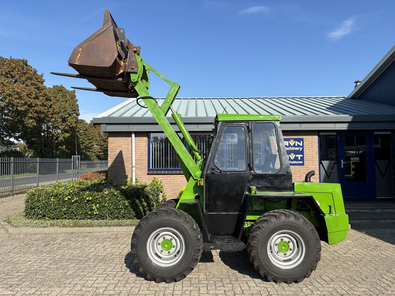 KRAMER 312 S 4wd shovel, snelwissel, bak en vorken