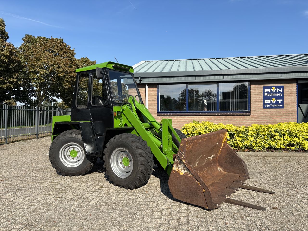 KRAMER 312 S 4wd shovel, snelwissel, bak en vorken