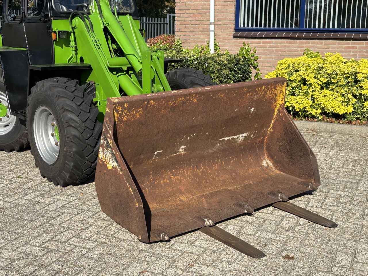 KRAMER 312 S 4wd shovel, snelwissel, bak en vorken