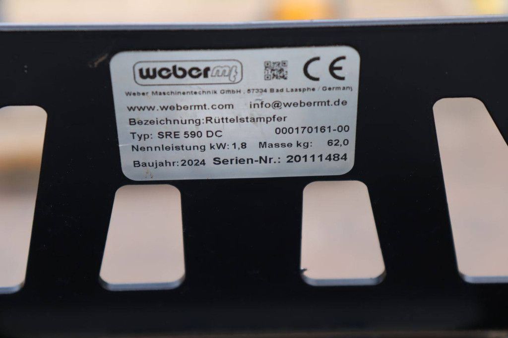 Vibratory rammer Weber MT SRE 590 DC Electric 1.8kW 2024