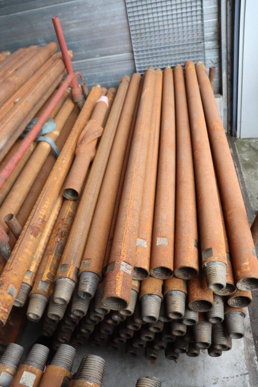 Lot of various drill rods