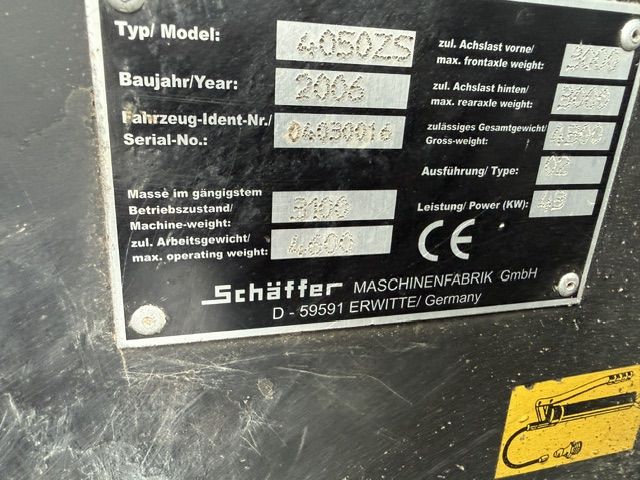 Schaffer 4050ZS Cabine Minishovel Shovel Kniklader Loader ZGST