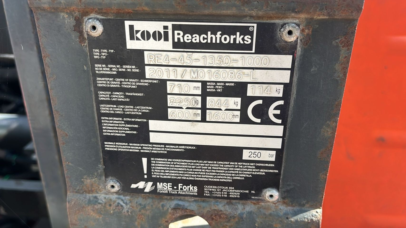 Moffett Kooiaap M4 25.3 bouwjaar 2011