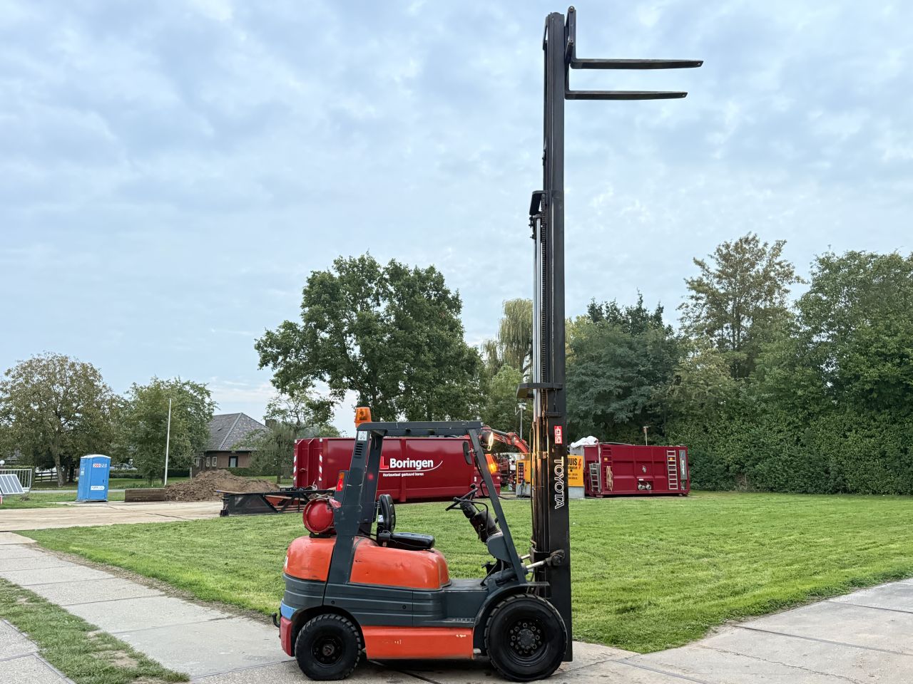Toyota 2.5 tonner lpg heftruck 3-delige mast luchtbanden