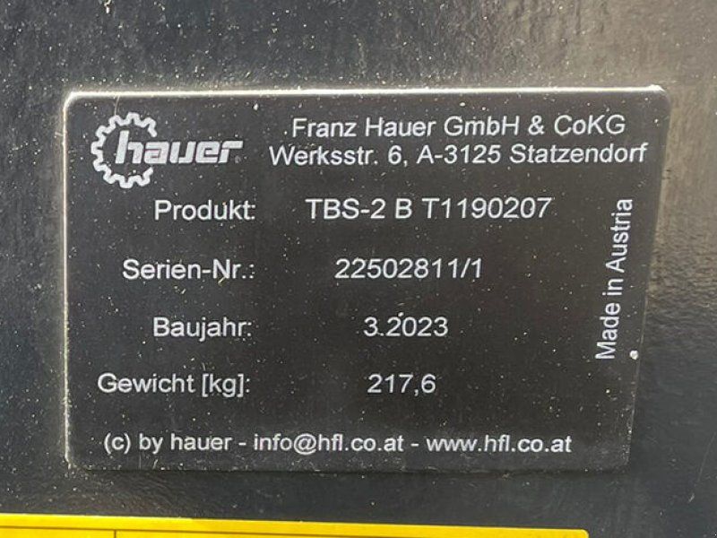 Hauer TBS2-B für New Holland T5 Dual Command