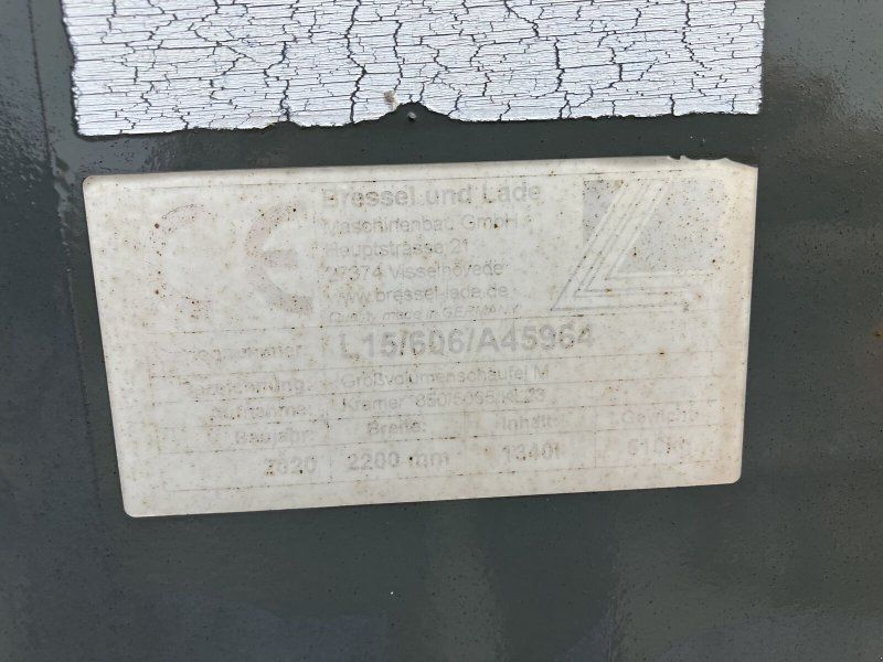 Bressel & Lade Schaufel 2200mm Kramer M