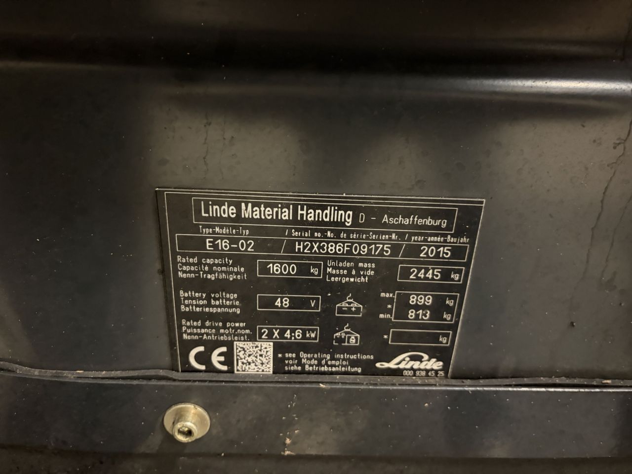 Linde E16-02-386 Evo