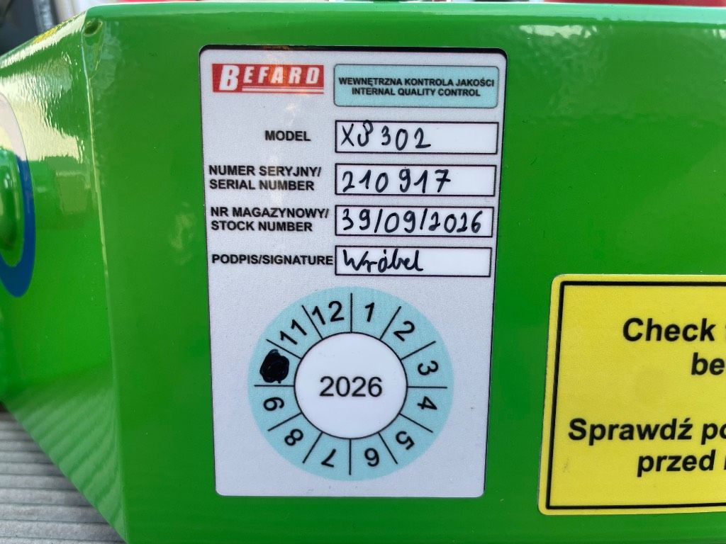 Befard XP 302 vacuumheffer