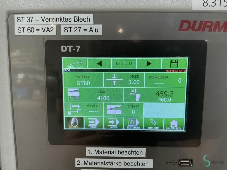 Blechscheren Durma VS 4006 2019