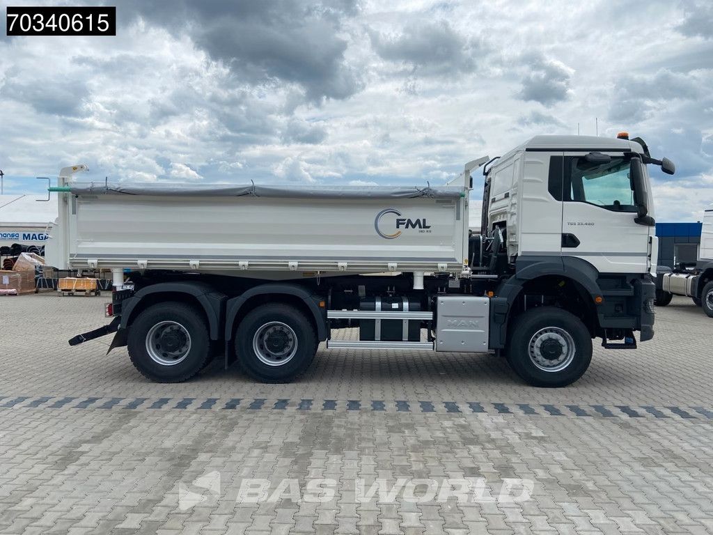MAN TGS 33.480 6X6 NEW! 6X6 Full Steel 3-Side Tipper Euro 6