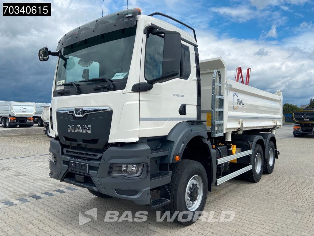 MAN TGS 33.480 6X6 NEW! 6X6 Full Steel 3-Side Tipper Euro 6