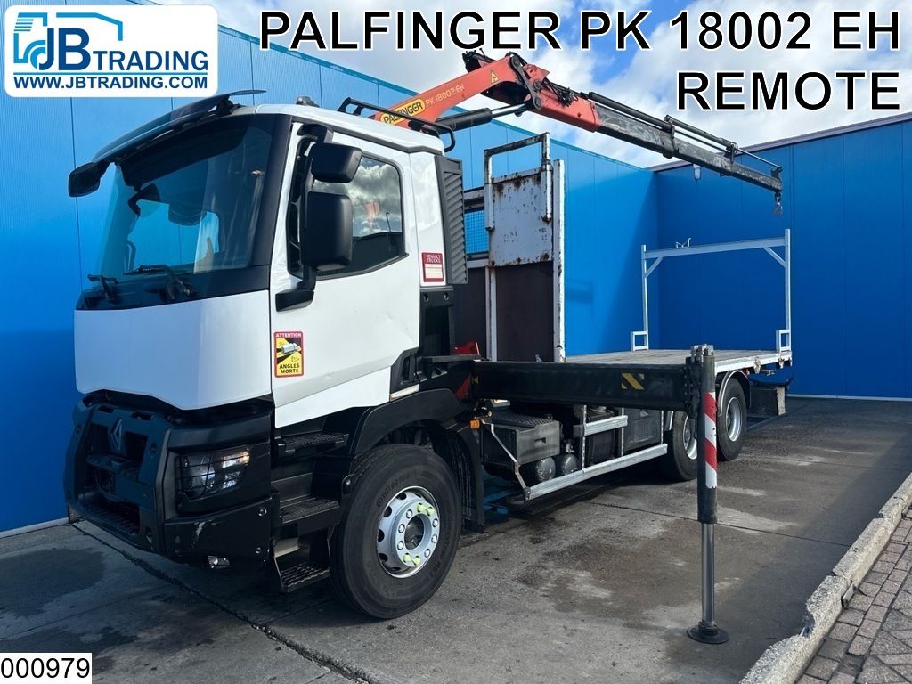 Renault C 380 EURO 6, 6x4 steel suspensio n, Palfinger