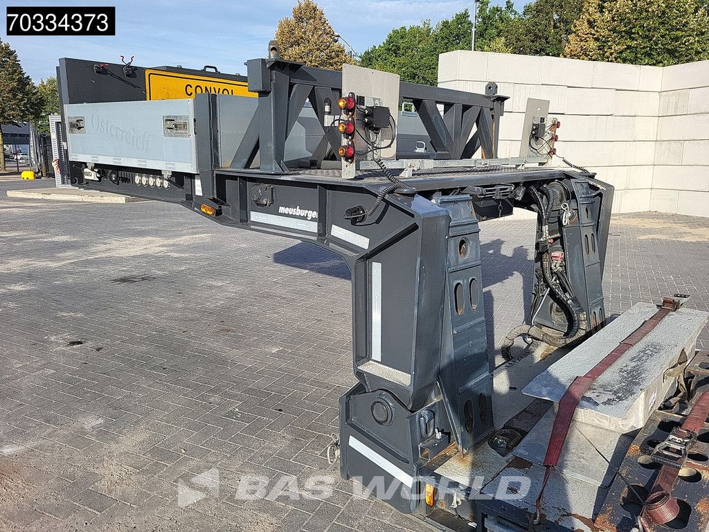 Meusburger MTS-3 3 axles Gooseneck Extendable Steering Axle