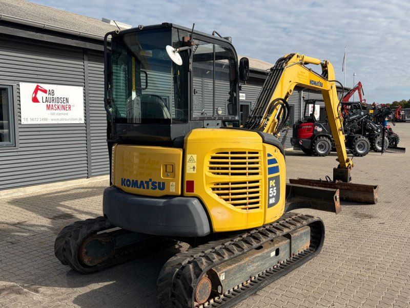 Komatsu PC55MR-3 Ebco skifte & 160 cm kip planerskovl