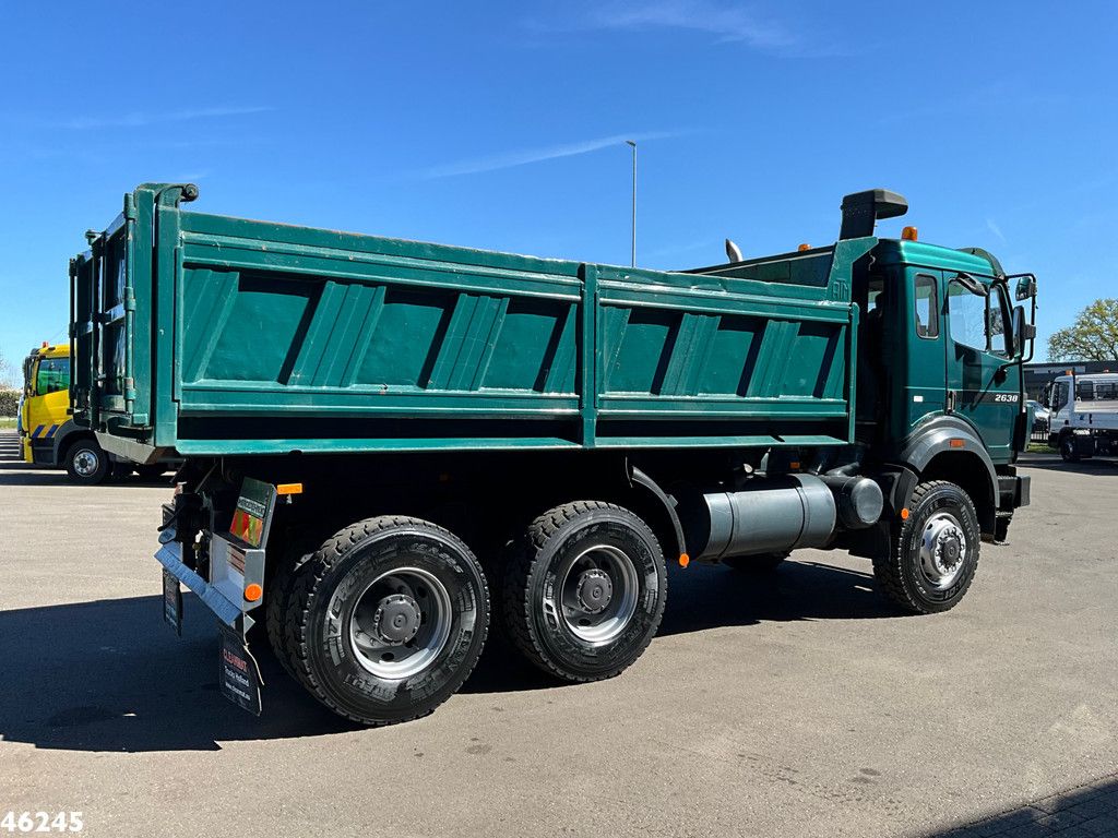Mercedes-Benz 2638 AK V8 6x6 Manual Full steel suspension Meiller 10m³ kipper