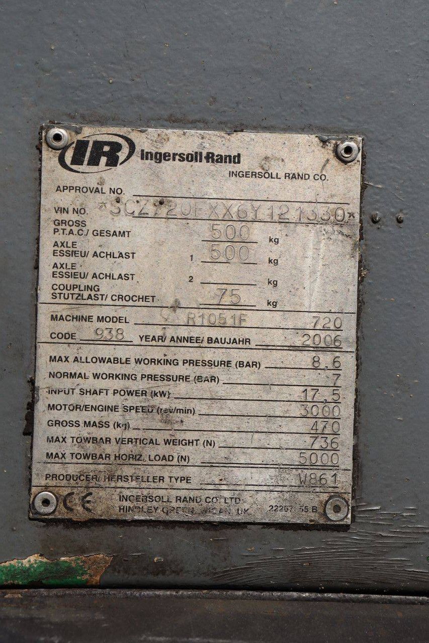 Compressor Ingersoll Rand R1051F Diesel 17.5kW 2006