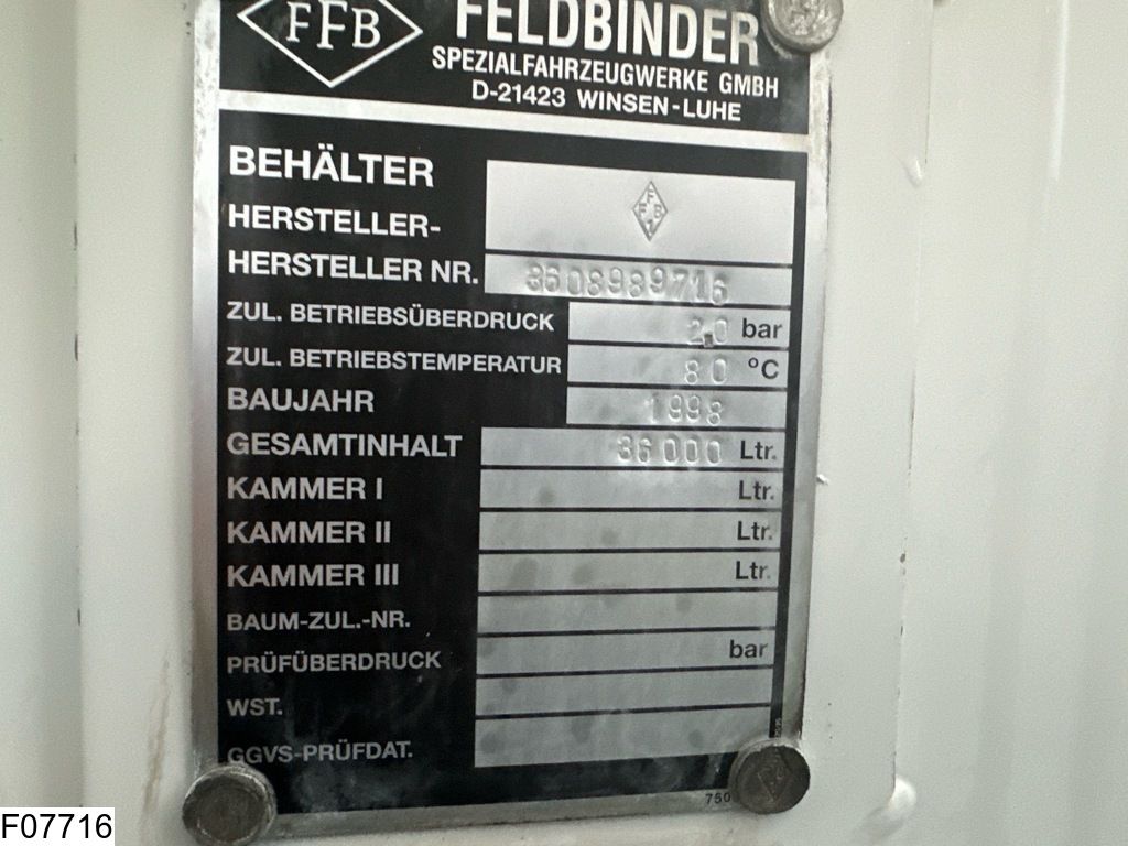 Feldbinder Silo 36.000 liter, 1 Comp