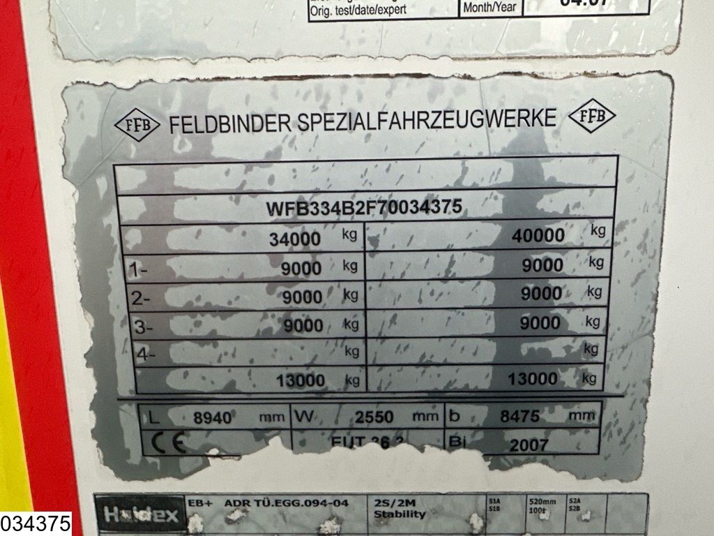 Feldbinder Silo 36.000 liter 1 Compartiment