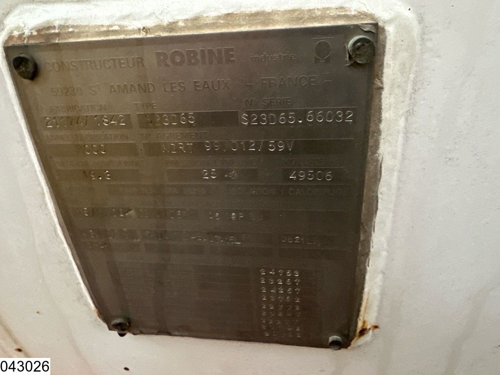 Robine Gas 49.506 Liter, LPG GPL gastank GAZ, 1 Comp.