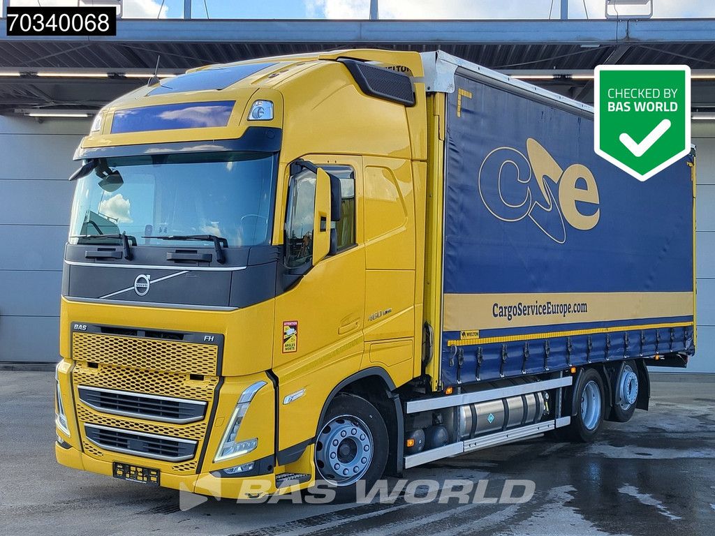 Volvo FH 460 6X2 LNG Engine Curtainsider Sliding roof I-Park Cool VEB+
